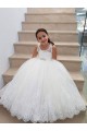Buy Ivory Ball Gown Floor Length Flower Girl Dress UK