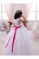 Buy Ivory Ball Gown Sweetheart Floor Length Flower Girl Dress UK