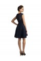 Buy Short V-Neck Lace Cocktail Bridesmaid Dress with Illusion Back UK
