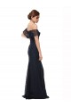 Buy Off the Shoulder Long Lace Bridesmaid Dress / Prom Dress with Flutter Sleeves UK