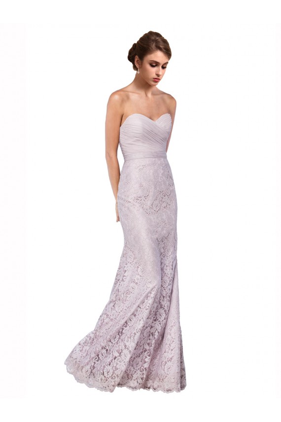 Buy Floor Length Fitted Sweetheart Lace Bridesmaid Dress / Prom Dress UK