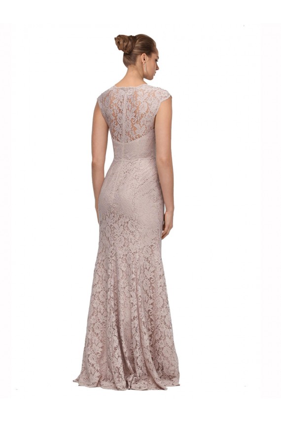 Buy Sweetheart Neckline Cap Sleeves Lace Bridesmaid Dress / Prom Dress with Twist UK