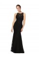 Buy Fitted Lace Bridesmaids Dress with Jewel Neckline and Open Back UK