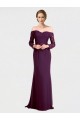 Buy Full Length Long Bridesmaid Dress with Lace Off The Shoulder Bodice UK