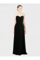 Buy Long Strapless Lace Bodice Bridesmaid Dress with Sweetheart Neckline and Criss-Cross Pleats UK
