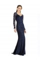 Buy Illusion Long Sleeves Lace Bridesmaid Dress / Prom Dress with Sheer Keyhole Back UK