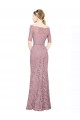 Buy Short Sleeves Crop Top Mermaid Lace Bridesmaid Dress / Prom Dress UK