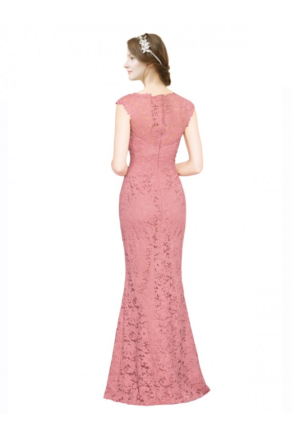 Buy Sweetheart Mermaid Long Lace Bridesmaid Dress / Prom Dress with Wide Straps UK