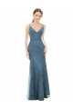 Buy Deep V-Neck All Over Chantilly Lace Bridesmaid Dress with Criss Cross Open Back UK