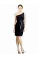 Buy One Shoulder Short Lace Cocktail Bridesmaid Dress with Satin Waistband UK