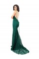 Buy Black Tie Sleek Fishtail Shaped Long Lace Bridesmaid Dress / Prom Dress UK