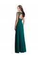 Buy Long A-Line Lace and Chiffon Bridesmaid Dress with Open Back UK