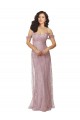 Buy Sweetheart Chantilly Lace Bridesmaid Dress with Off the Shoulder Sleeves UK