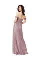 Buy Sweetheart Chantilly Lace Bridesmaid Dress with Off the Shoulder Sleeves UK