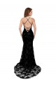 Buy Formal High Neckline Lace Open Back Bridesmaid Dress / Prom Dress with High Slit UK
