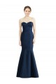 Buy Long Mermaid Full Length Strapless Satin Bridesmaid Dress UK