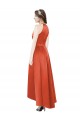 Buy Full Length Halter Satin Bridesmaid Dress with Hi-Low Hem Detail UK