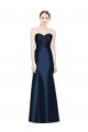Buy Full Length Strapless Satin Bridesmaid Dress with Lace Sweetheart Neckline UK