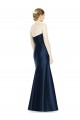Buy Full Length Strapless Satin Bridesmaid Dress with Lace Sweetheart Neckline UK