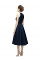 Buy Halter Neck Short Tea Length Sleeveless Satin Bridesmaid Dress UK