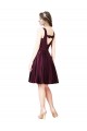 Buy Classic Cocktail Knee Length Satin Bridesmaid Dress / Prom Dress with V Back and Bow Detail UK