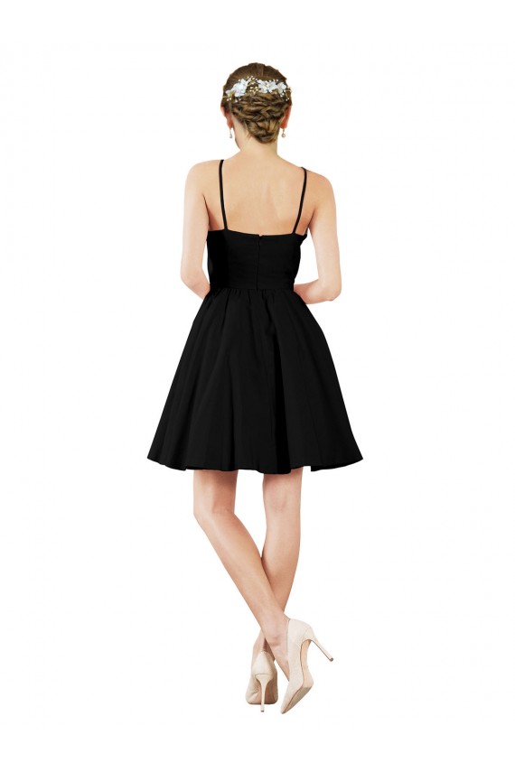 Buy Halter Neck Short Knee Length Satin Cocktail Bridesmaid Dress UK