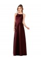 Buy Sleek Satin Bridesmaids Dress with Pockets UK