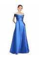 Buy Sleeveless Off the Shoulder Ball Gown Formal Satin Bridesmaid Dress / Prom Dress UK