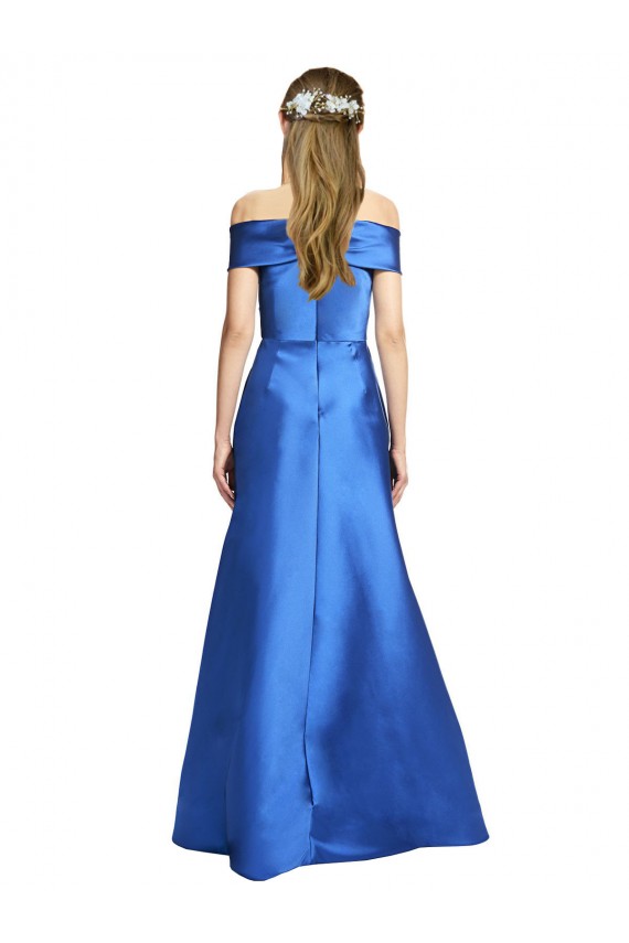 Buy Sleeveless Off the Shoulder Ball Gown Formal Satin Bridesmaid Dress / Prom Dress UK