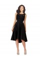 Buy Short High Low Satin Cocktail Bridesmaid Dress with a Beaded and Embroidered Bodice UK