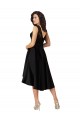 Buy Short High Low Satin Cocktail Bridesmaid Dress with a Beaded and Embroidered Bodice UK