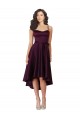 Buy Elegant High Low Satin Bridesmaid Dress / Prom Dress with Criss Cross Back UK
