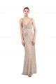 Buy Faux Surplice V-Neck Slim Formal Sparkling Sequin Bridesmaid Dress / Prom Dress UK