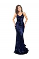 Buy Mermaid V-Neck Low Back Long Formal Sequin Bridesmaid Dress / Prom Dress UK