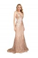 Buy Sleek Long Mermaid Formal Sparkling Sequin Bridesmaid Dress / Prom Dress UK