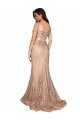 Buy Sleek Long Mermaid Formal Sparkling Sequin Bridesmaid Dress / Prom Dress UK