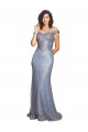 Buy Off the Shoulder Sweetheart Neckline Formal Sequin Bridesmaid Dress / Prom Dress with Thigh High Slit UK