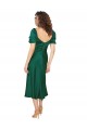 Buy Ruched Sleeve Formal Silky Satin Bridesmaid Dress / Prom Dress UK