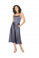 Buy Midi Cocktail Length Silky Satin Bridesmaid Dress / Prom Dress with Open Tied Back UK