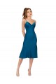 Buy Midi Cocktail Length Silky Satin Bridesmaid Dress / Prom Dress UK