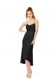 Buy High Low Formal Silky Satin Cowl Neck Cocktail Midi Bridesmaid Dress / Prom Dress UK