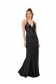 Buy Cowl Back V-Neck Formal Silky Satin Bridesmaid Dress / Prom Dress UK