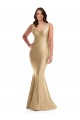 Buy Shirred Shoulder Formal Silky Satin Mermaid Bridesmaid Dress / Prom Dress UK