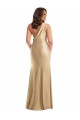 Buy One Shoulder Asymmetrical Cowl Back Formal Silky Satin Mermaid Bridesmaid Dress / Prom Dress UK