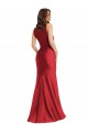 Buy Square Neck Formal Silky Satin Mermaid Bridesmaid Dress / Prom Dress with Side Slit UK