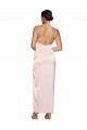 Buy One Shoulder Full Length Long Silky Satin Bridesmaid Dress / Prom Dress with Thigh Split UK