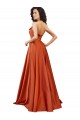 Buy Strapless Sweep Train Formal Silky Satin Bridesmaid Dress / Prom Dress with Pleats UK