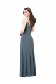 Buy Classic Spandex Bridesmaid Dress / Prom Dress with Scoop Neckline UK