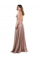 Buy Long A-Line Plunge V-Neckline Formal Spandex Bridesmaid Dress / Prom Dress with Slit UK
