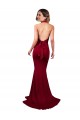 Buy Halter Mermaid Plunge V-Neckline Open Back Bow Tie Formal Spandex Bridesmaid Dress / Prom Dress UK